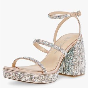 Betsey Johnson Jany Rhinestone Platform Sandal